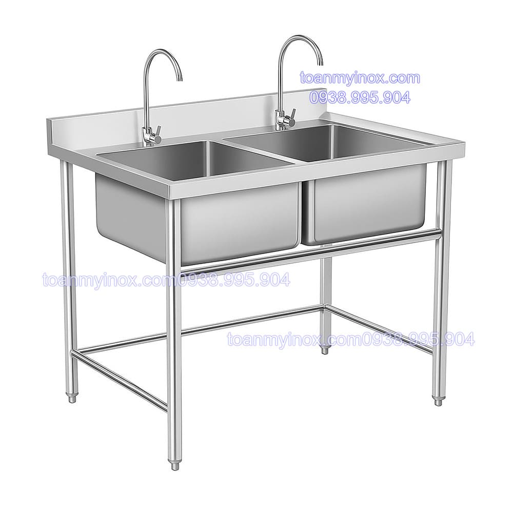 chậu rửa inox 2 hộc (3)